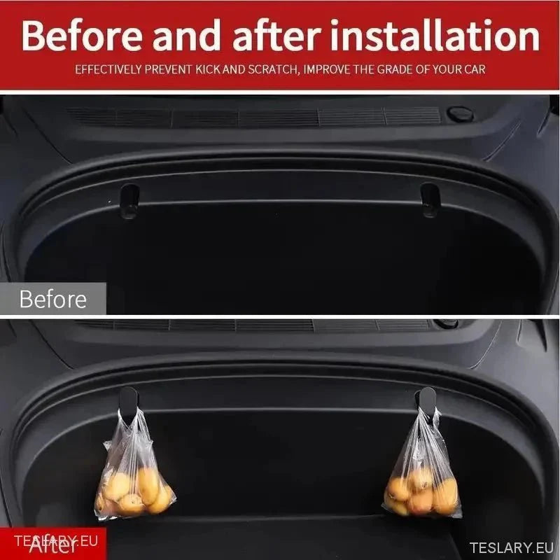 Tesla Model 3 Frunk Hooks - TESLARY Tesla Shop Accessories Europe Nederlands Ireland Deutschland Espana Alicante France Italia