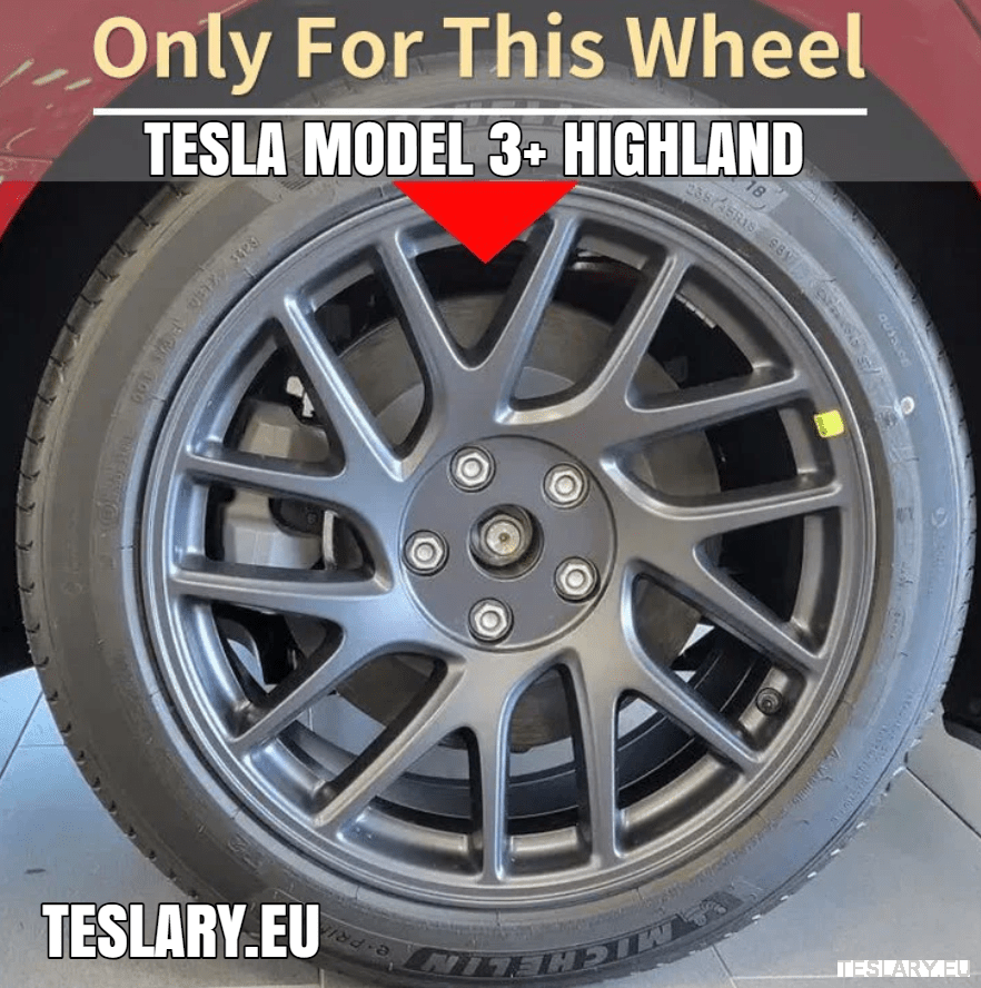 Tesla Model 3+ Highland 18" Blade Style Wheel Covers - Matte Black - TESLARY Tesla Shop Accessories Europe Nederlands Ireland Deutschland Espana Alicante France Italia