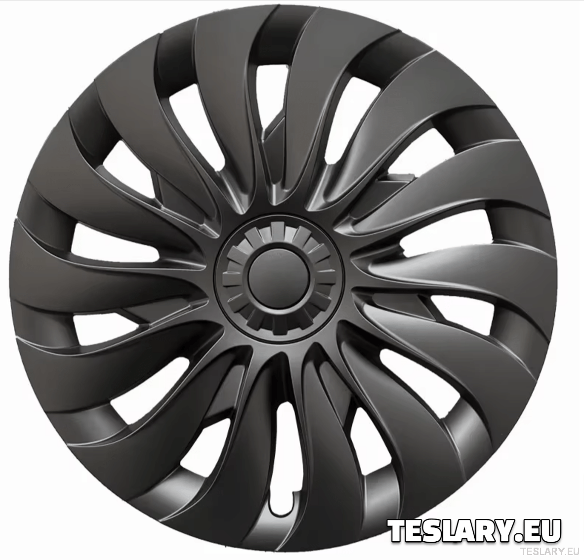 Tesla Model 3+ Highland 18" Storm Style Wheel Covers - Matte Black - TESLARY Tesla Shop Accessories Europe Nederlands Ireland Deutschland Espana Alicante France Italia