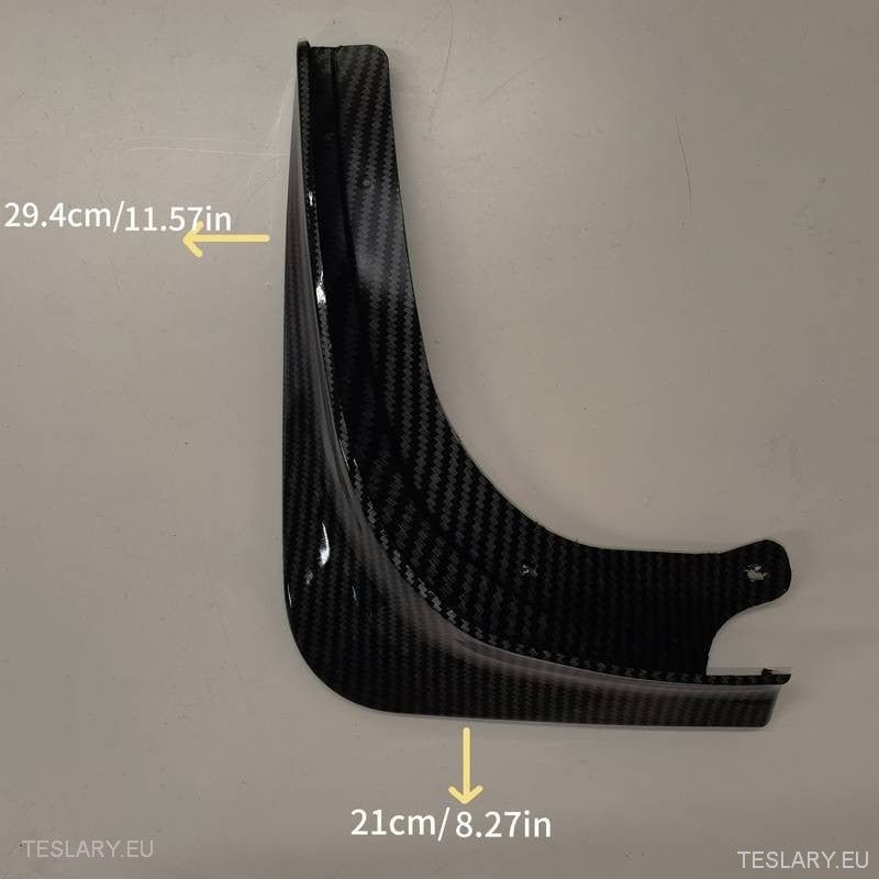 Tesla Model 3 & Highland Carbon Fiber Style Mud Flaps ( 4 Pieces ) -TESLARY.IE Tesla Shop Europe