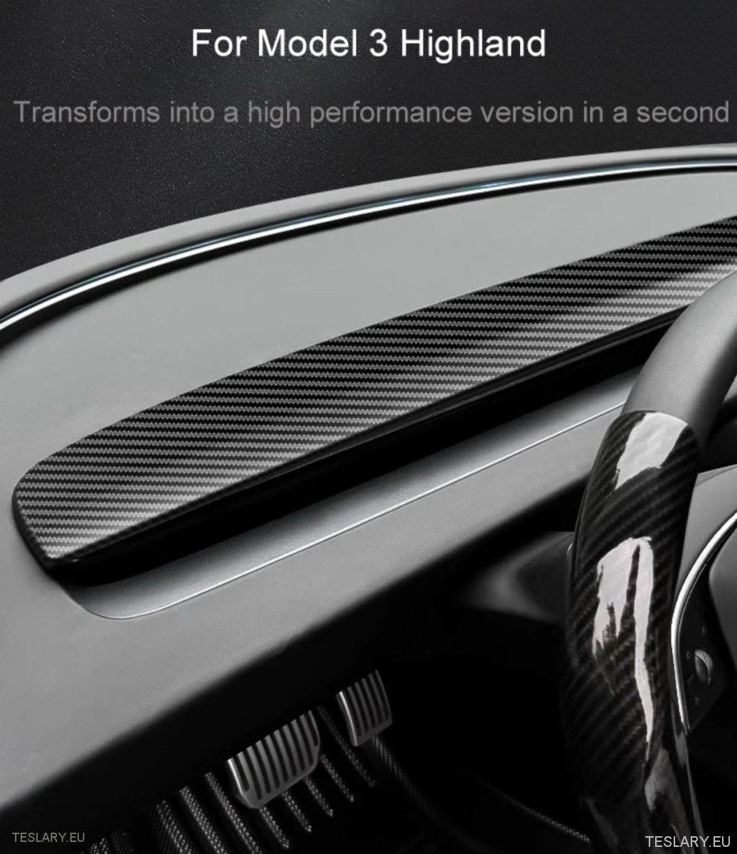 Tesla Model 3 Highland Dashboard Cover Trim - TESLARY Tesla Shop Accessories Europe Nederlands Ireland Deutschland Espana Alicante France Italia