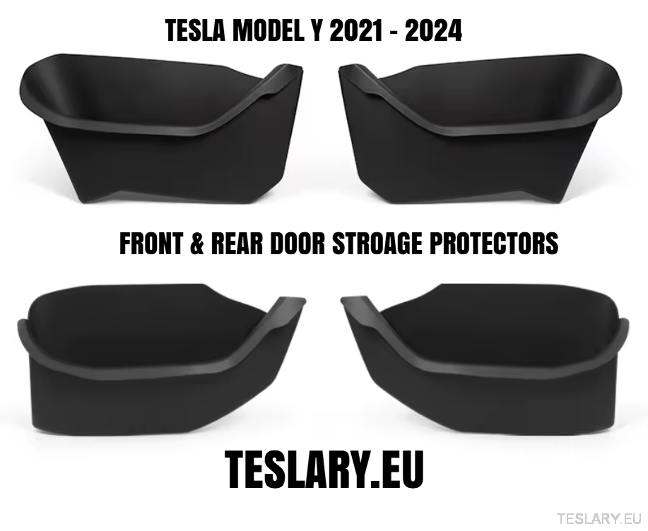 Tesla Model 3+ Highland , Model 3 & Model Y TPE Door Pocket Protectors - TESLARY Tesla Shop Accessories Europe Nederlands Ireland Deutschland Espana Alicante France Italia