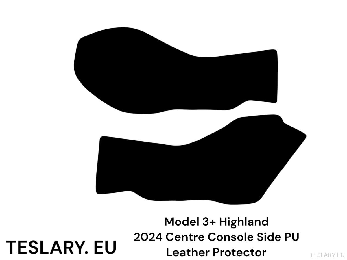 Tesla Model 3 / Y Centre Console Side PU Leather Protector - TESLARY Tesla Shop Accessories Europe Nederlands Ireland Deutschland Espana Alicante France Italia