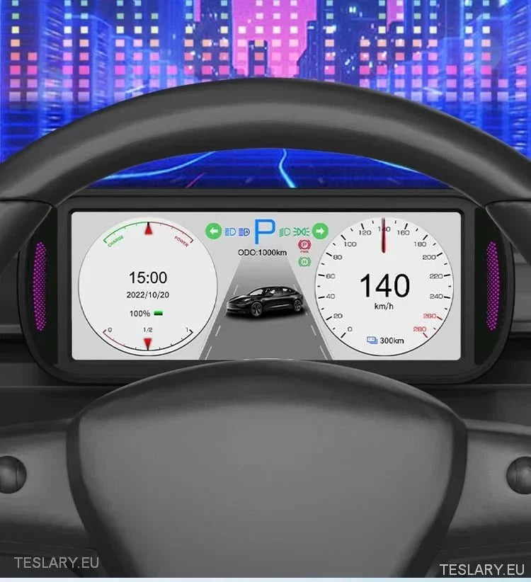 Tesla 3/Y Dash Instrument Panel 6.8" Wide IPS Panel -TESLARY.IE Tesla Shop Europe