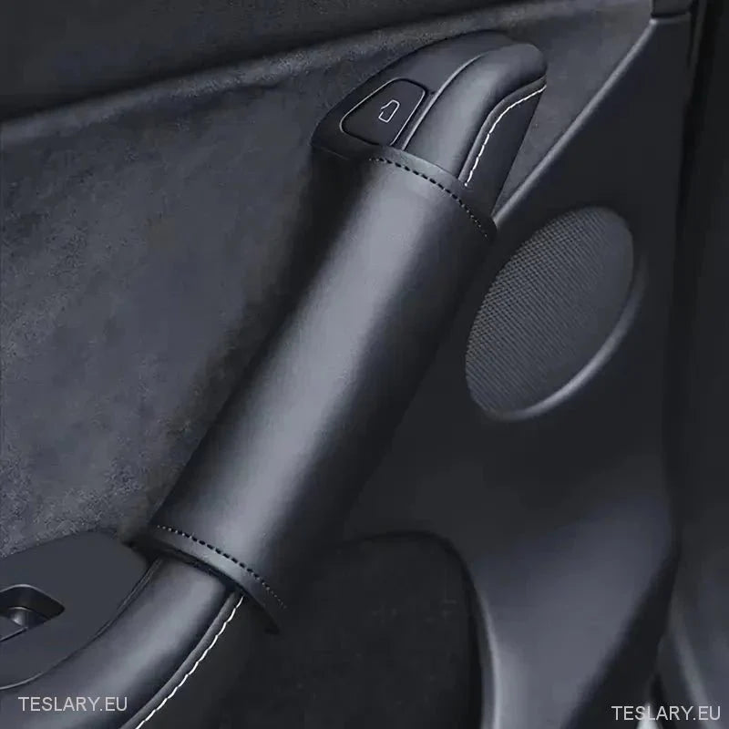 Tesla Model 3 / Y PU Leather Protective Handle Covers - TESLARY Tesla Shop Accessories Europe Nederlands Ireland Deutschland Espana Alicante France Italia