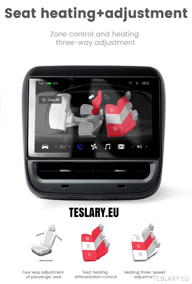 Tesla Model 3 / Y Rear 7.0" Entertainment Screen - TESLARY Tesla Shop Accessories Europe Nederlands Ireland Deutschland Espana Alicante France Italia