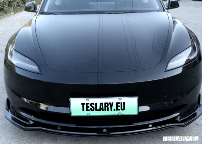 Tesla Model 3/Y & 3+ Highland Bodykit Front Diffuser Spoiler Black or Carbon - TESLARY Tesla Shop Accessories Europe Nederlands Ireland Deutschland Espana Alicante France Italia