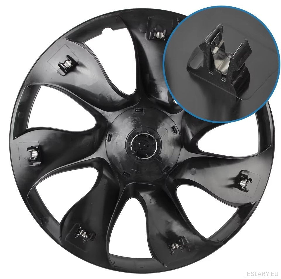 Tesla Model Y 19" Fulll Coverage Ubertine Wheel Covers - Gun Metal Grey - TESLARY Tesla Shop Accessories Europe Nederlands Ireland Deutschland Espana Alicante France Italia