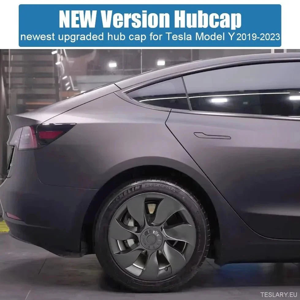 Tesla Model Y 19" Fulll Coverage Ubertine Wheel Covers - Gun Metal Grey - TESLARY Tesla Shop Accessories Europe Nederlands Ireland Deutschland Espana Alicante France Italia