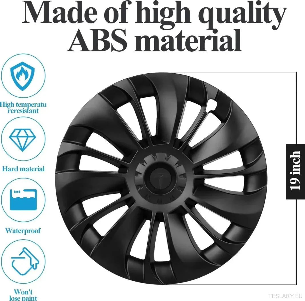 Tesla Model Y 19" Ubertine Style Performance Style Wheel Covers - TESLARY Tesla Shop Accessories Europe Nederlands Ireland Deutschland Espana Alicante France Italia