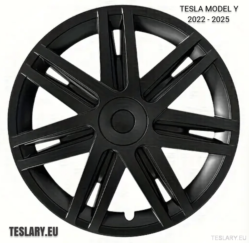 TESLA MODEL Y 19" UNIQUE S3 FULL COVER WHEEL HUBS STAR STYLE - TESLARY Tesla Shop Accessories Europe Nederlands Ireland Deutschland Espana Alicante France Italia