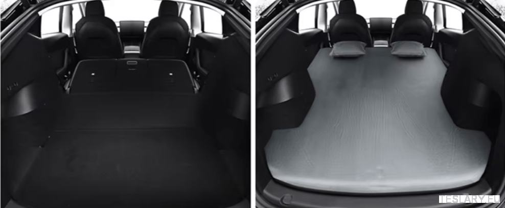 Tesla Model Y Camping Mattress Inflatable with Air Pump - TESLARY Tesla Shop Accessories Europe Nederlands Ireland Deutschland Espana Alicante France Italia