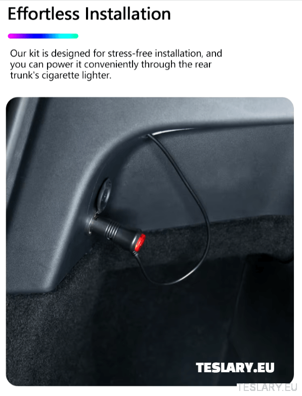 Tesla Model Y Led Ambient Roof Lighting - TESLARY Tesla Shop Accessories Europe Nederlands Ireland Deutschland Espana Alicante France Italia