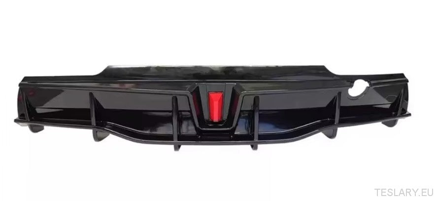 TESLA MODEL Y REAR BUMPER DIFFUSER ABS CUSTOM FIT - TESLARY Tesla Shop Accessories Europe Nederlands Ireland Deutschland Espana Alicante France Italia