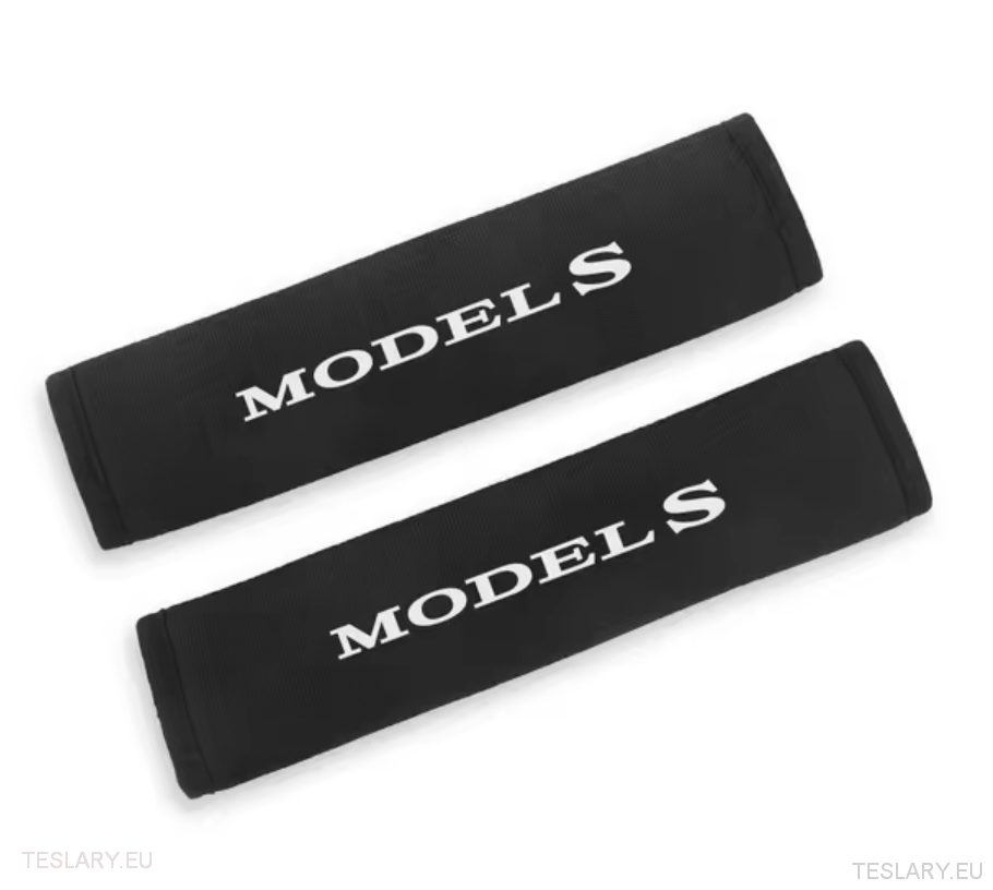 Tesla Seat Belt Shoulder Protector with Logo ( 2 Pieces ) - Tesla Shop Europe - TESLARY.IE Ireland - France boutique- Deutschland Geschäft- España comercio - Nederland winkel- TESLARY.IE
