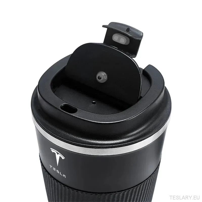 Tesla Series Stainless Steel Thermal Mug with Tesla Logo - TESLARY Tesla Shop Accessories Europe Nederlands Ireland Deutschland Espana Alicante France Italia