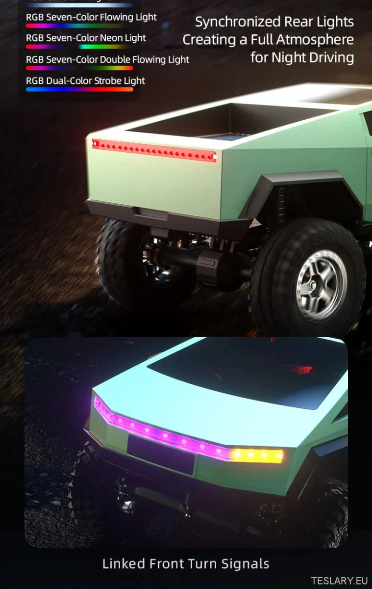 Tesla Style Cybertruck Remote Control - 1:18 Scale Off - Road Adventure - TESLARY Tesla Shop Accessories Europe Nederlands Ireland Deutschland Espana Alicante France Italia