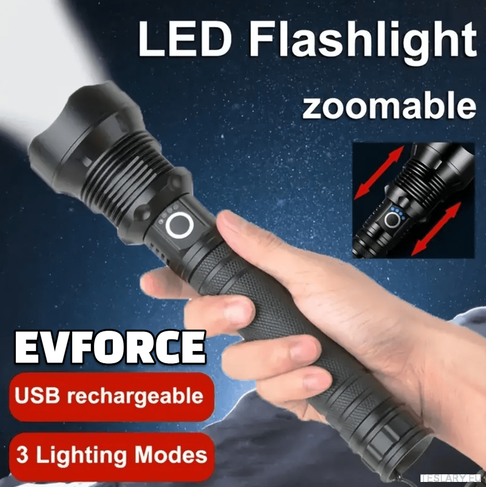 USB Rechargable Flashlight / Torch for your Tesla , BYD , MG or other EV - TESLARY Tesla Shop Accessories Europe Nederlands Ireland Deutschland Espana Alicante France Italia