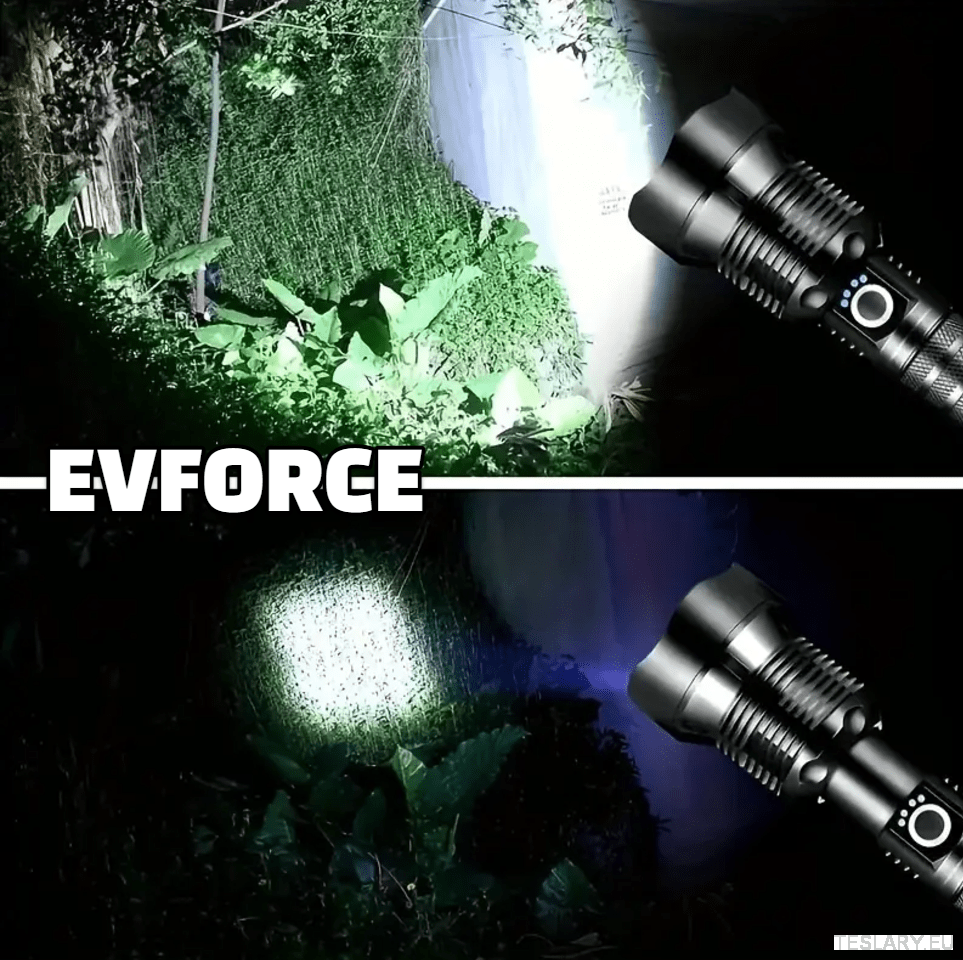 USB Rechargable Flashlight / Torch for your Tesla , BYD , MG or other EV - TESLARY Tesla Shop Accessories Europe Nederlands Ireland Deutschland Espana Alicante France Italia