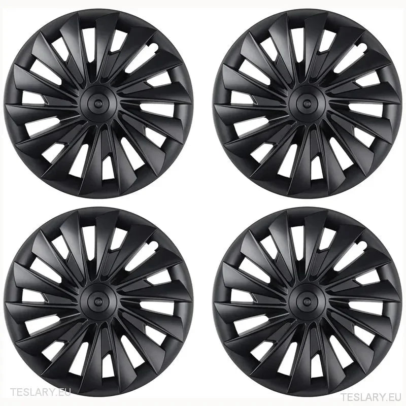 18" Tesla Model 3 Highland Performance Induction Style Wheel Covers - Matte Black - TESLARY Tesla Shop Accessories Europe Nederlands Ireland Deutschland Espana Alicante France Italia