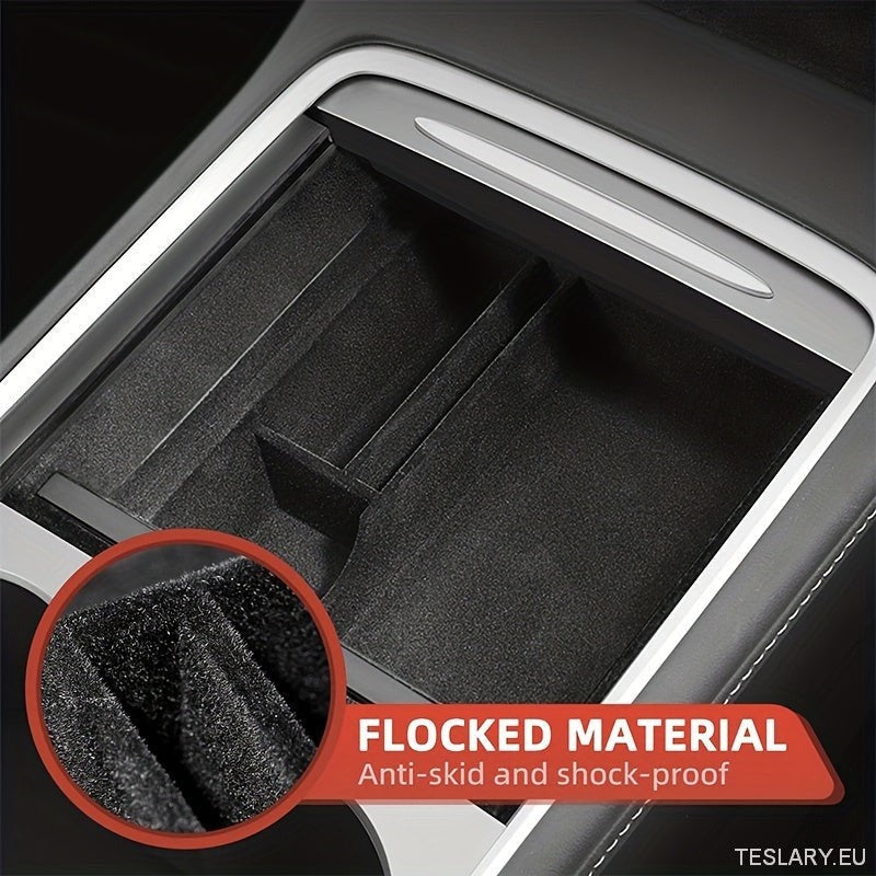 3PCS Center Console Organizer Tray Fit For Tesla Model 3 / Y  Armrest Hidden Cubby Drawer Storage Box Interior Accessories