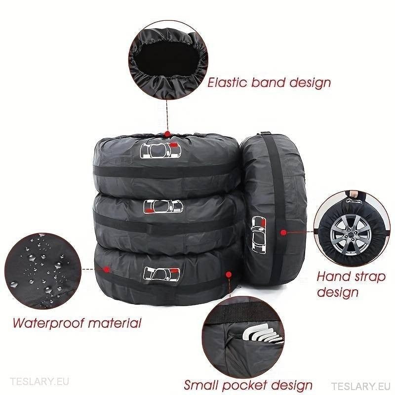 All Weather Tyre Covers - Suitable for Telsa 3 / Y / Y & X