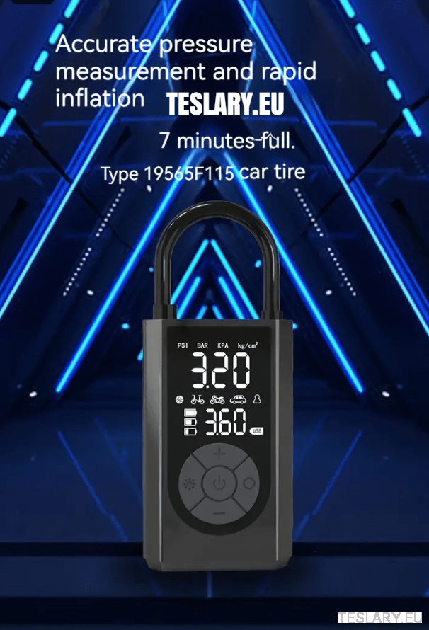 Portable Battery Powered Tyre Compressor  for Tesla Model 3 Y S X - 2000Mah