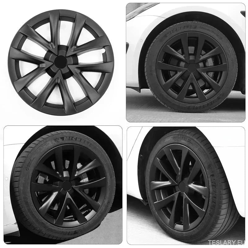 Tesla 3 Highland  18" Full Rim Silver Sport Style Wheel Covers