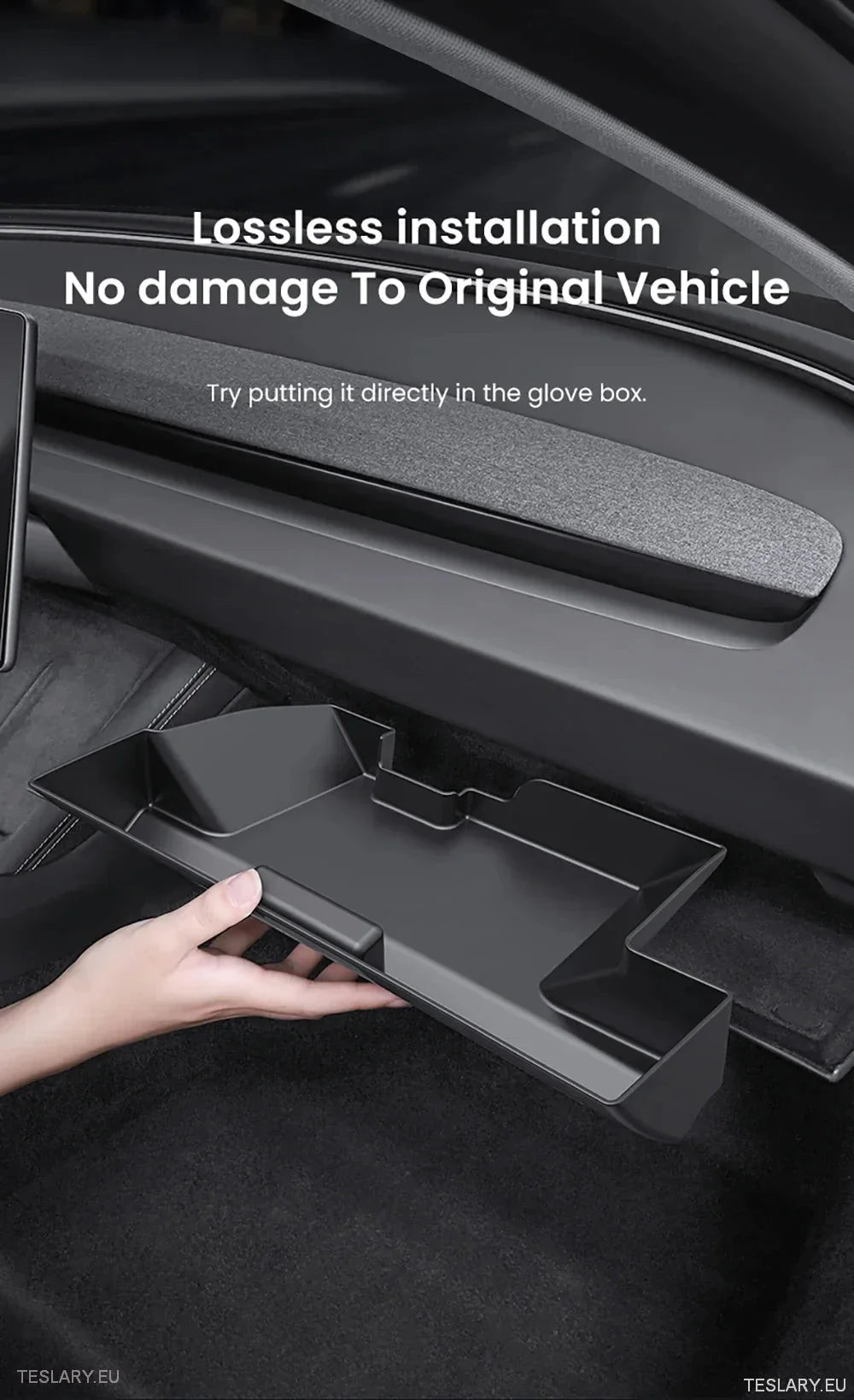 Tesla 3 Highland Central Glovebox Storage Organiser ( LEFT HAND DRIVE ONLY )