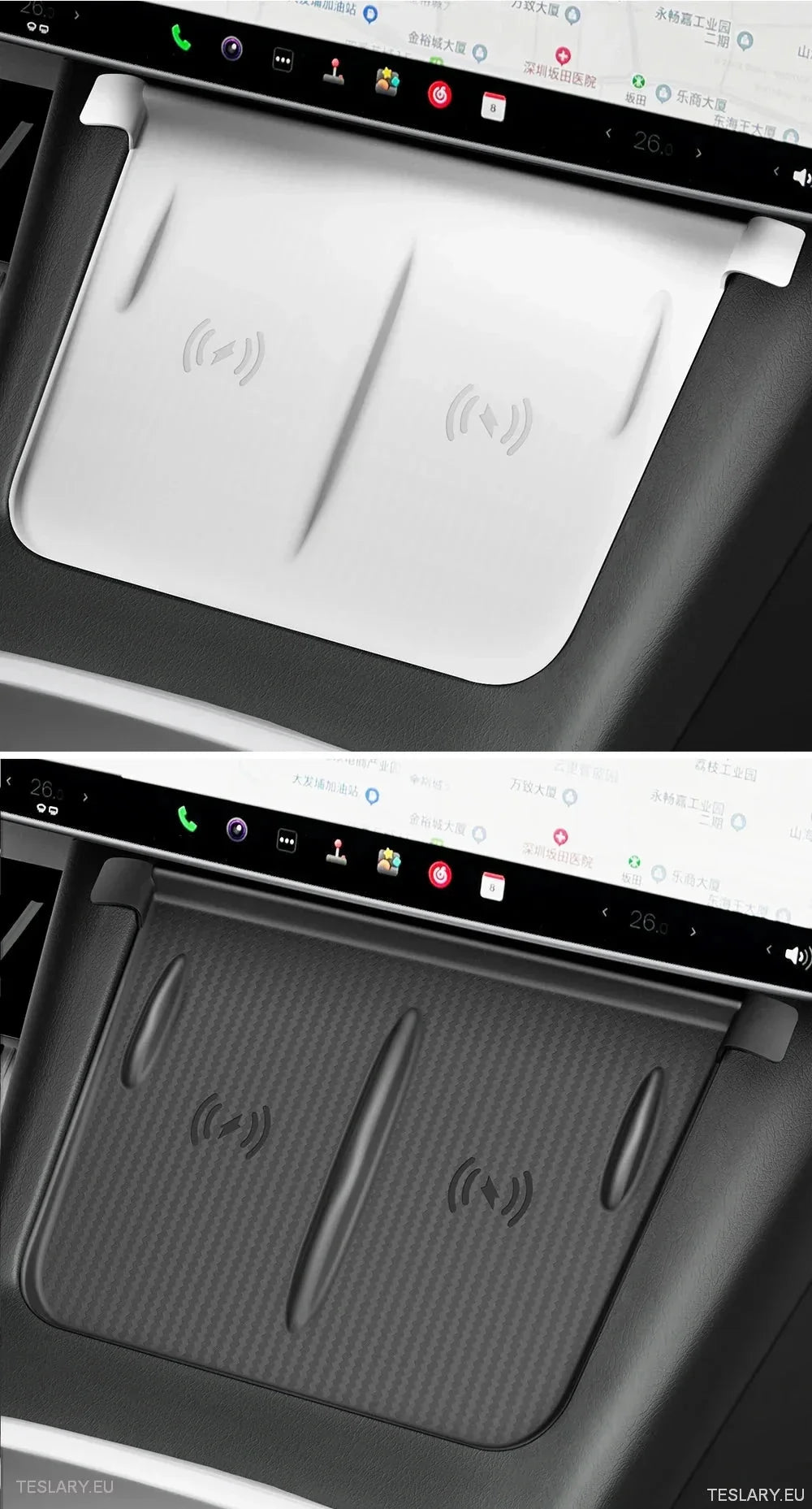 Tesla 3 / Y & Highland  Silicone Antislip Cover for Wireless Charge Pad