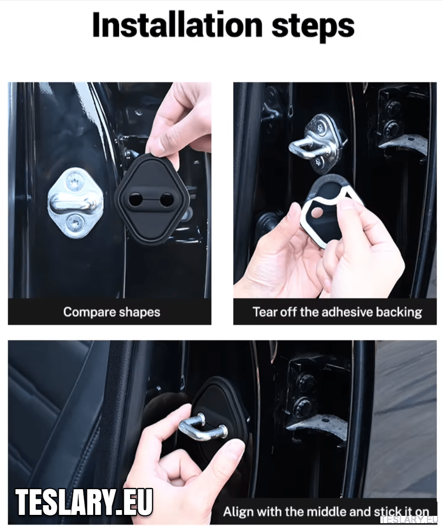 Tesla Model 3 / 3+ Highland & Y Silicone Door Lock Protector with Logo