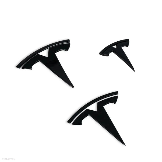 Tesla Model Y Front , Rear & Steering Wheel Logos Kit