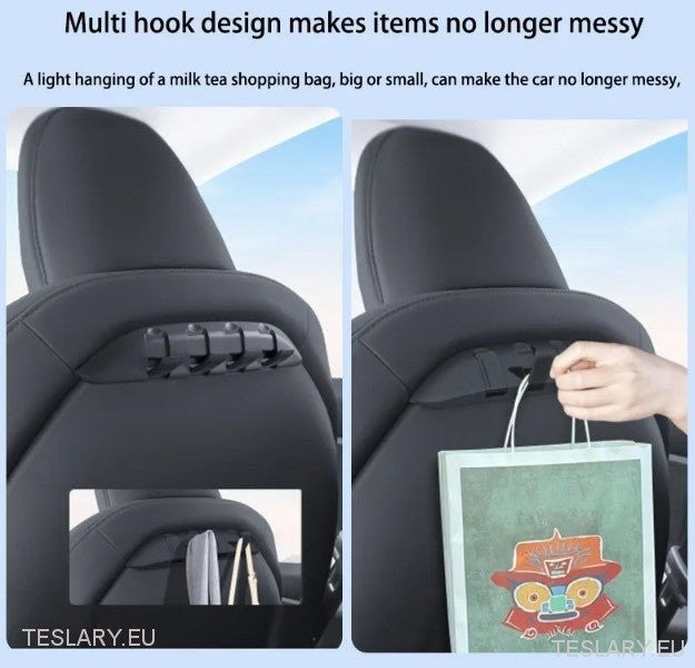 Tesla Model 3 / Y & Highland Hidden Hook for Back of Passenger or Driver Seats