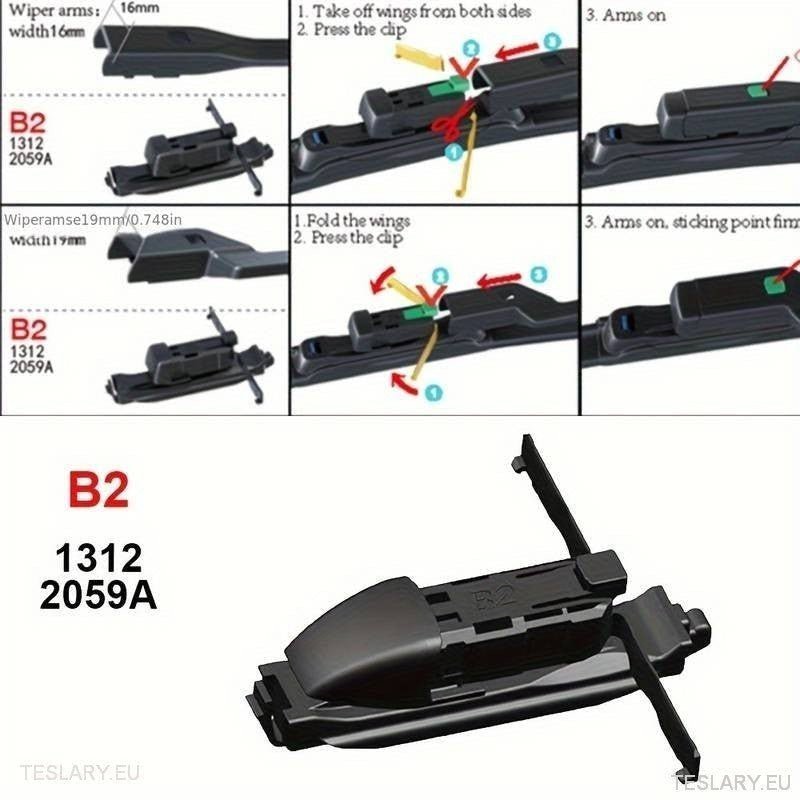 All Weather Windscreen Wiper Blades for Tesla Models 3 & Y - TESLARY Tesla Shop Accessories Europe Nederlands Ireland Deutschland Espana Alicante France Italia