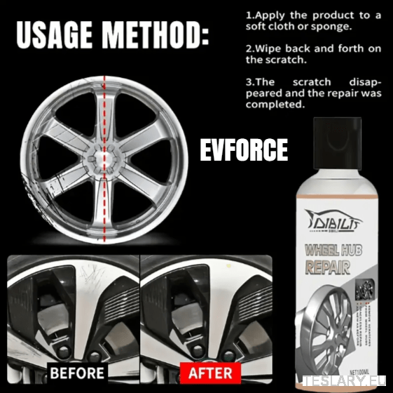 Alloy Wheel Restoration & Care Solution for Tesla , BYD , MG and Other EVs - TESLARY Tesla Shop Accessories Europe Nederlands Ireland Deutschland Espana Alicante France Italia