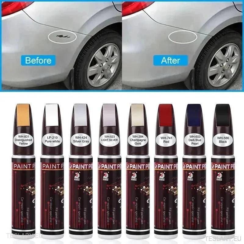 Car Touch Up Paint Pen with Brush - TESLARY Tesla Shop Accessories Europe Nederlands Ireland Deutschland Espana Alicante France Italia