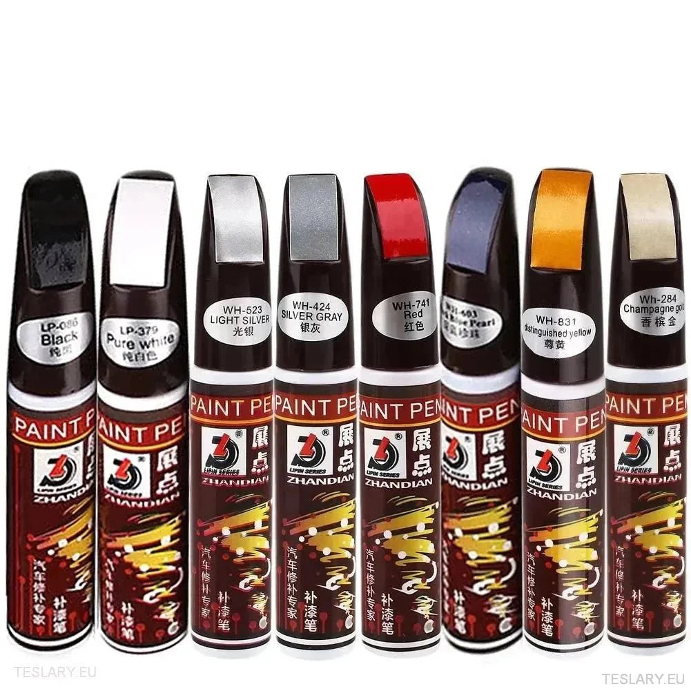 Car Touch Up Paint Pen with Brush - TESLARY Tesla Shop Accessories Europe Nederlands Ireland Deutschland Espana Alicante France Italia