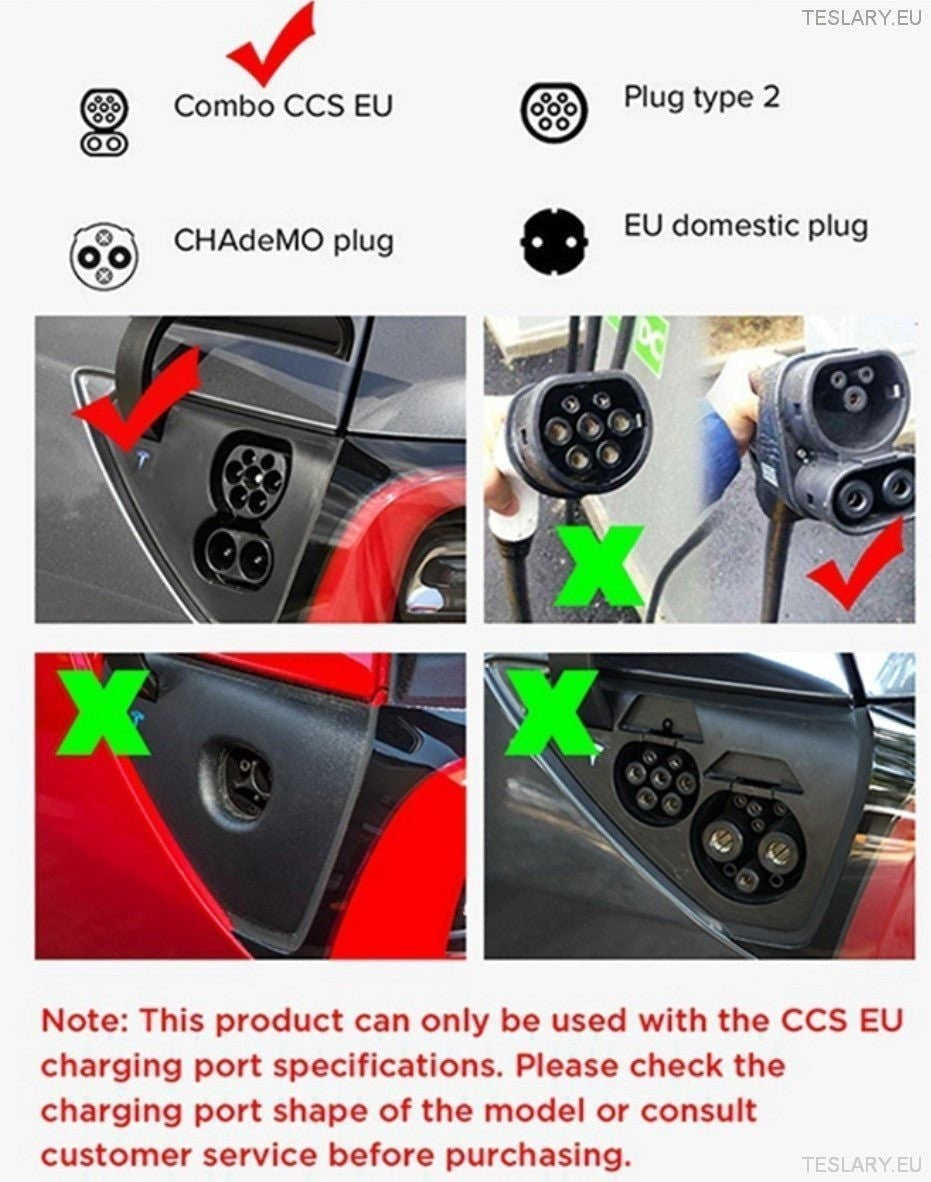 CCS Charge Port Weatherproof Cover for Tesla Model 3 / Y