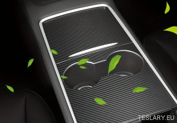 Centre Console TPU Covers in Black & White Carbon and Wood Grain for Tesla Model 3 / Y - TESLARY Tesla Shop Accessories Europe Nederlands Dublin Cork Ireland Deutschland Espana Alicante France Italia