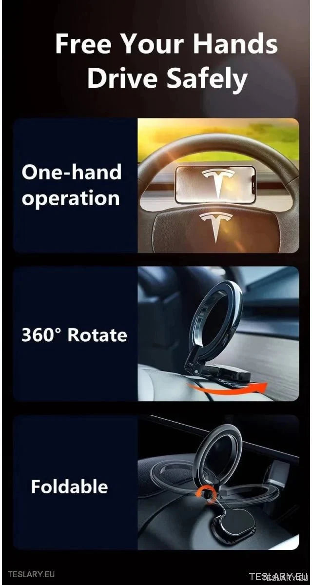 Magnetic Phone Holder for Tesla Models Y & 3 - TESLARY Tesla Shop Accessories Europe Nederlands Ireland Deutschland Espana Alicante France Italia