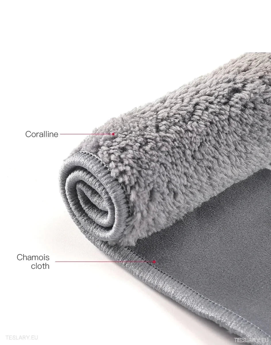 MicroFiber Cloth Towel for Tesla with S 3 X Y Logo - TESLARY Tesla Shop Accessories Europe Nederlands Ireland Deutschland Espana Alicante France Italia