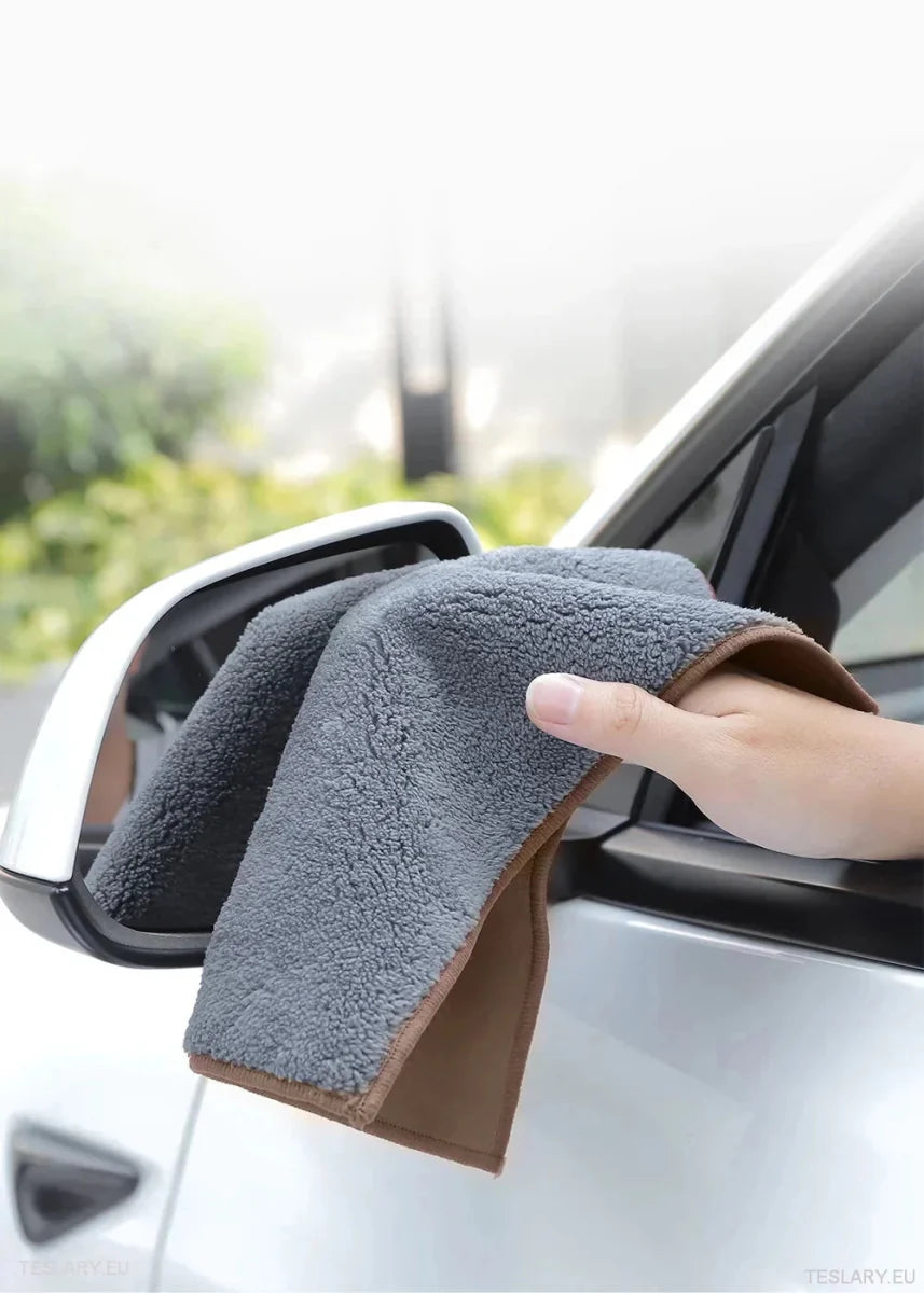 MicroFiber Cloth Towel for Tesla with S 3 X Y Logo - TESLARY Tesla Shop Accessories Europe Nederlands Ireland Deutschland Espana Alicante France Italia