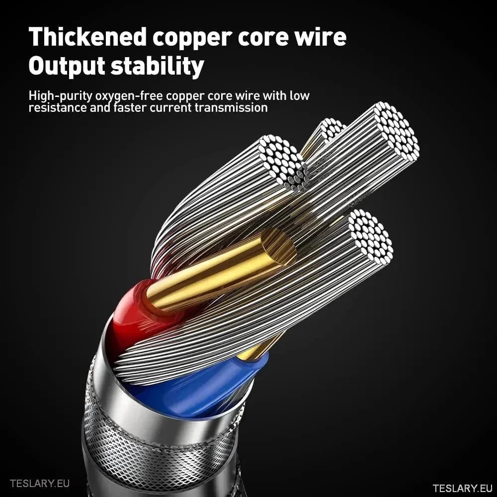Premium USB-C Cables for Apple and Android Phones - Tesla Y/3X/S