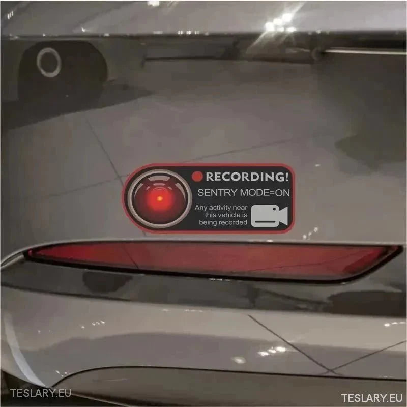 Sentry Mode Protection and Warning Stickers - TESLARY Tesla Shop Accessories Europe Nederlands Ireland Deutschland Espana Alicante France Italia