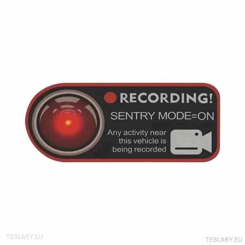Sentry Mode Protection and Warning Stickers - TESLARY Tesla Shop Accessories Europe Nederlands Ireland Deutschland Espana Alicante France Italia