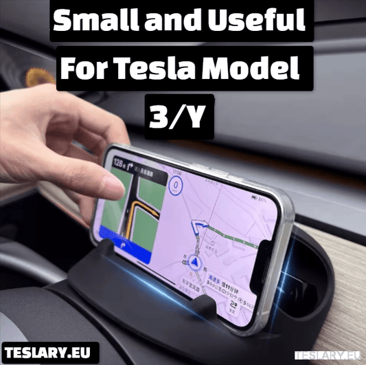 Steering Wheel Front Storage + Phone Holder for Tesla Model 3 / Y - TESLARY Tesla Shop Accessories Europe Nederlands Ireland Deutschland Espana Alicante France Italia