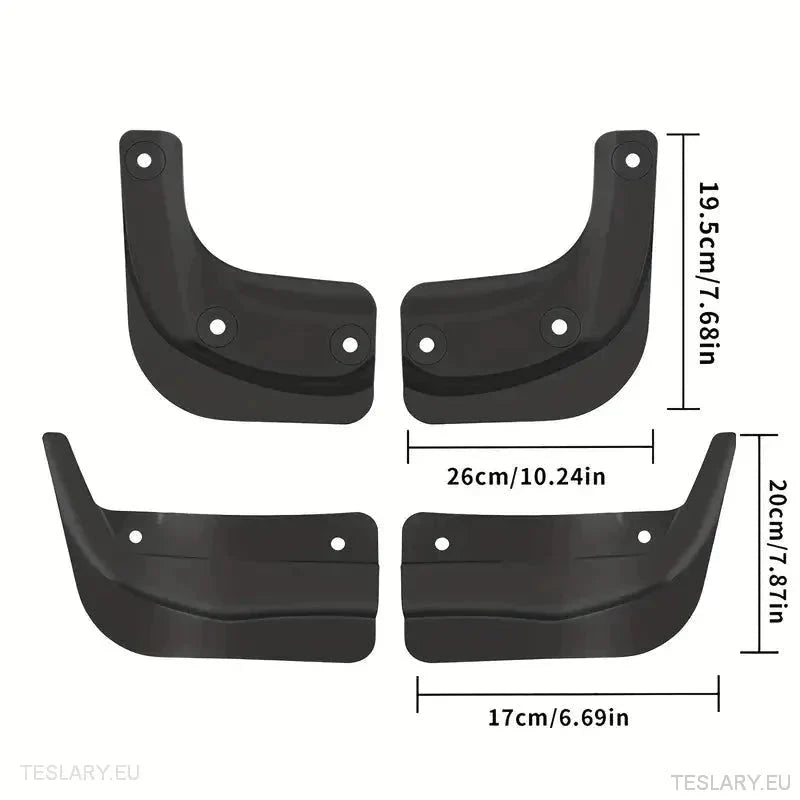 Tesla 3 Highland Anti Splash Fender Liners ( Mud Flaps ) - TESLARY Tesla Shop Accessories Europe Nederlands Ireland Deutschland Espana Alicante France Italia
