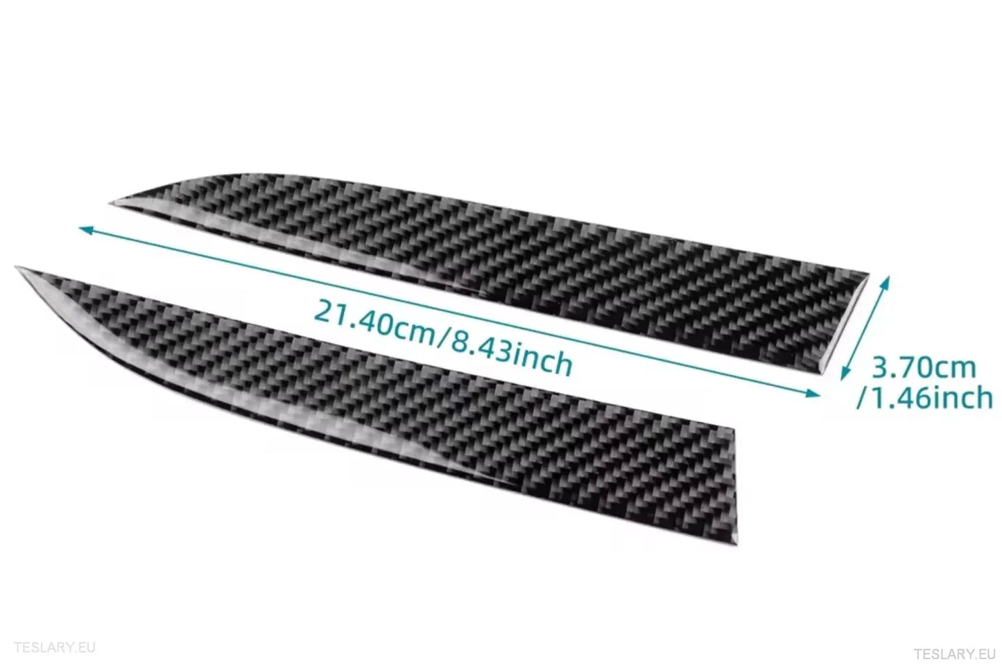 Tesla 3 Highland Real Soft Carbon Fiber Side Trim for Wireless Charger