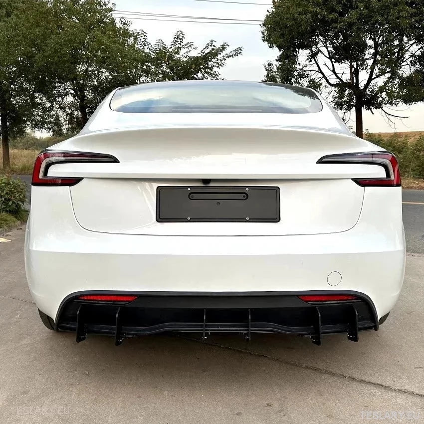 Tesla 3 Highland Rear Bumper Diffuser Body Kit - TESLARY Tesla Shop Accessories Europe Nederlands Ireland Deutschland Espana Alicante France Italia