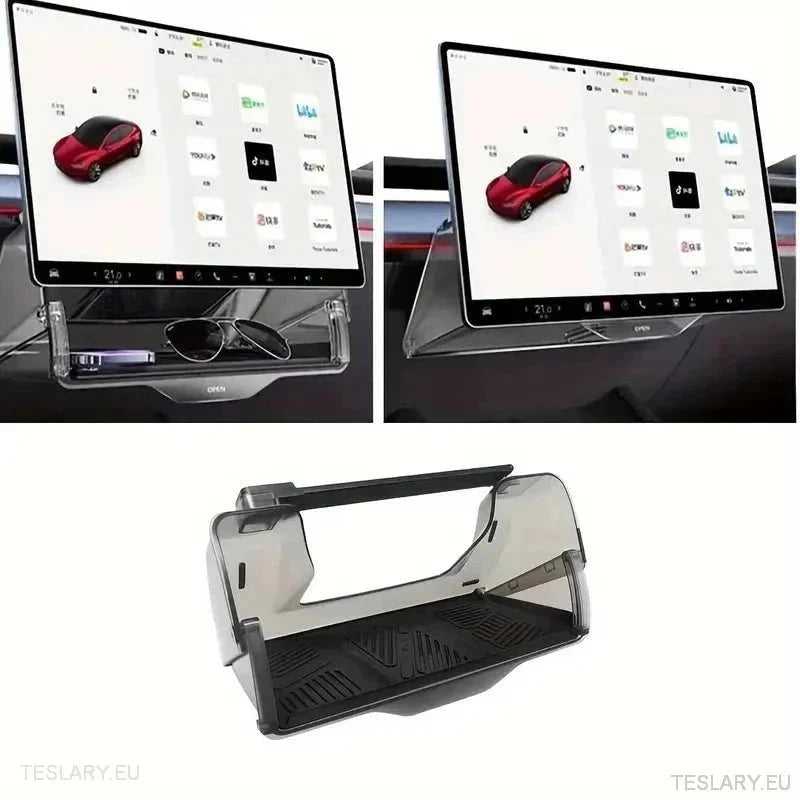 Tesla 3/Y Under Screen Storage Organiser - TESLARY Tesla Shop Accessories Europe Nederlands Ireland Deutschland Espana Alicante France Italia
